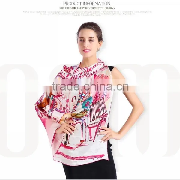 Factory Supply No MOQ 100% Silk Scarves photo-5