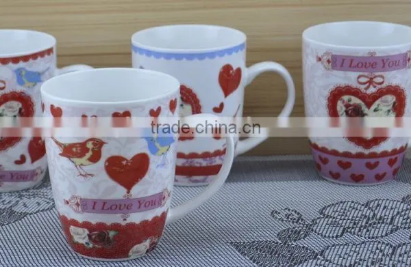 11OZ Mother's Day Decal Printed Coffee Cups, Shiny Surface New Bone China Mug, KL5004-358 photo-5