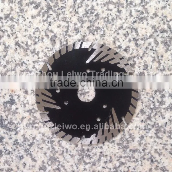Convex Segmented Turbo Blade With Teeth Protection 5 Inch (125 Mm) Cutting Disc for Marble Granite Stone Concrete Ceramic Tiles