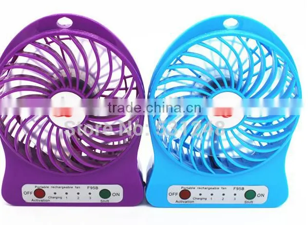 New Arrival Portable Mini USB Fan Strong Wind Desk Fan 3 Speed Modes Cool USB Electric Fan for Camping/Hiking/ Indoor/ Outdoor photo-4