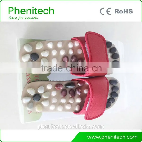 Natural Stone Massage Slipper Foot Massage Shoes for Multicolor Choice photo-6