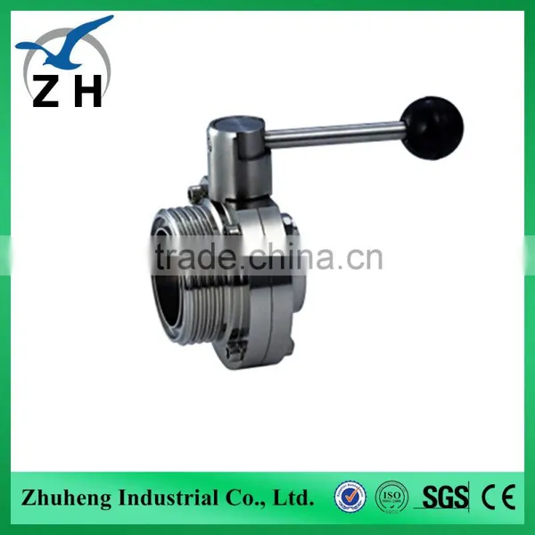 Stainless Steel Sanitary Threaded Butterfly Valve photo-5