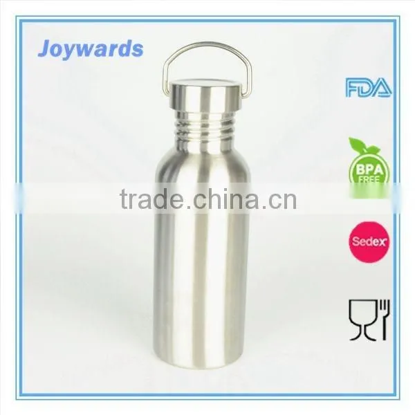 750ml Portable Single Wall Stainless Steel Water Drinking Bottle photo-3