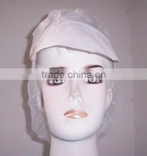 Blue /White PP Snood Cap for Food Industry photo-3