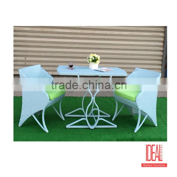 Intricately Handwoven Retro Patio French Dining Table and Elegant Armchair Bamboo Wicker Ratten Furniture photo-6