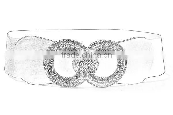 Elastic Belt PU Ending Womens Belt Fashion Belts For Ladys 2015 Polyester Webbing photo-4