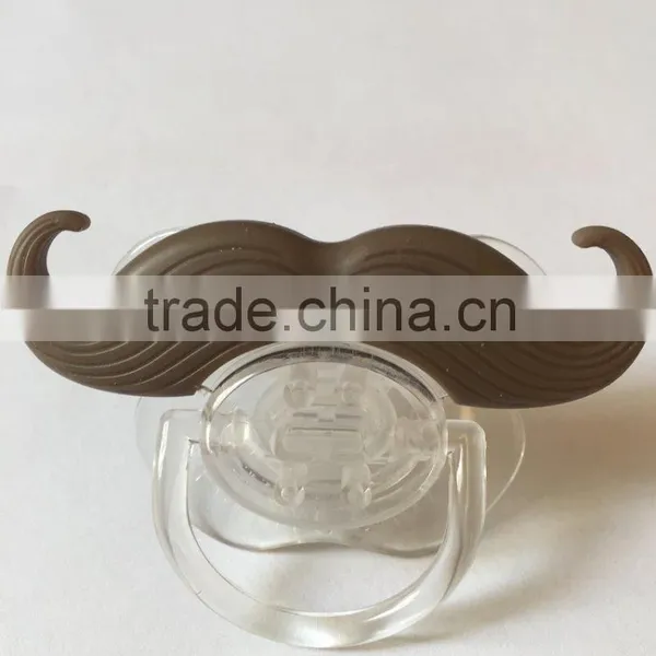 2015 Newest Design Hot Sale BPA Free Baby Product Moustache Design High Quality Funny Moustache Pacifier photo-5