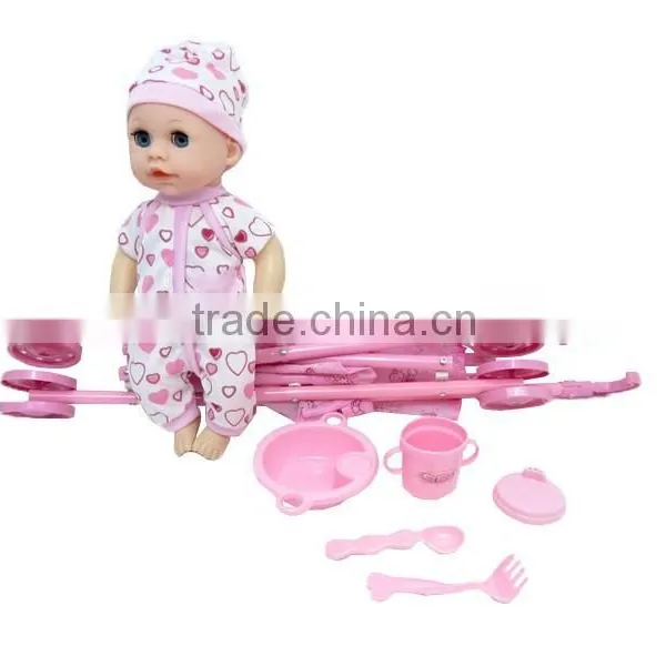Plastic Doll Stroller Cheap Boy Lifelike Baby Doll Toy photo-5