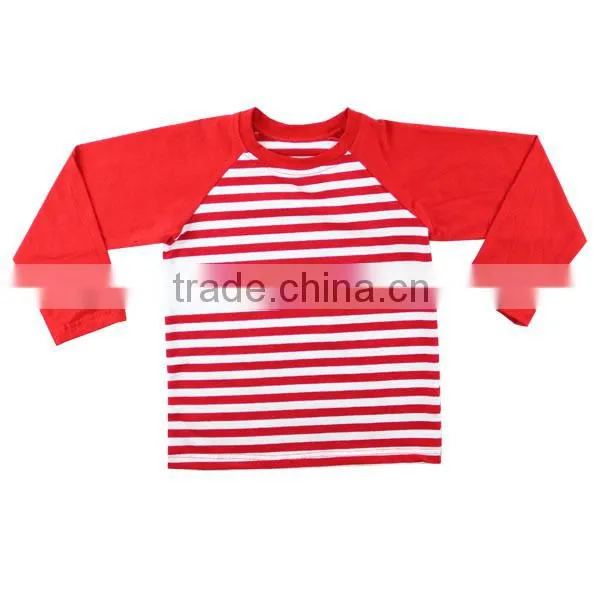 Wholesale Long Sleeves Kids Baseball Shirt Boutique Children Clothing Green Sleeves Baby Boys Raglan Shirt Red Christmas Raglan photo-2