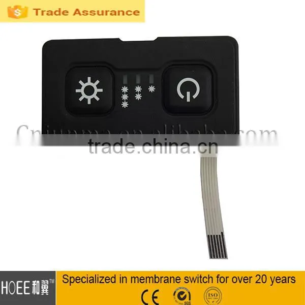 China Manufacturer Waterproof Fpc Connectors Key Membrane Switches With Rubber Keypad photo-3