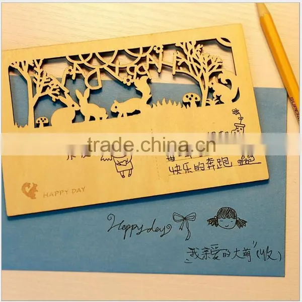 Unfinished Antique Best Selling Wood Card Crafts photo-2