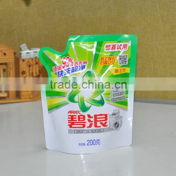 Liquid Stand up Nozzle Pouch for Laundry Detergent Packaging Bag photo-5