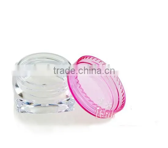 5g Rose Plastic Jar Container With Plastic Lid Cap photo-3