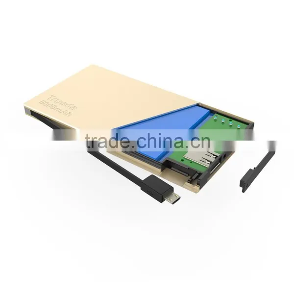 Built-in Plugs Universal Power Bank With fc ce Rohs 5000mAh/10000mAh Portable Phone Solar Charger photo-3