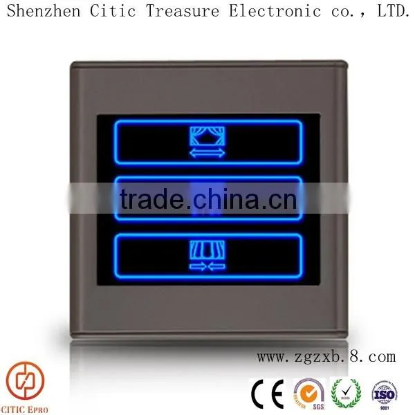 Crystal Glass Panel Switch 3 way BS US EU Wall Switch Light Touch Switch