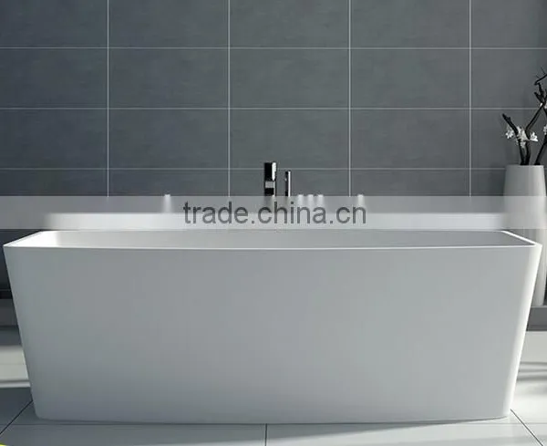 Resin Stone Japanese Soaking Tub Round Bathtub for Bathroom Furniture,freestanding Solid Surface Bathtub photo-3