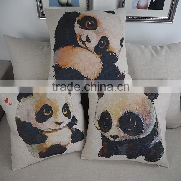 China Custom Cushion Pillow Manufacturer Square Panda 18inch Pillows Covers photo-2
