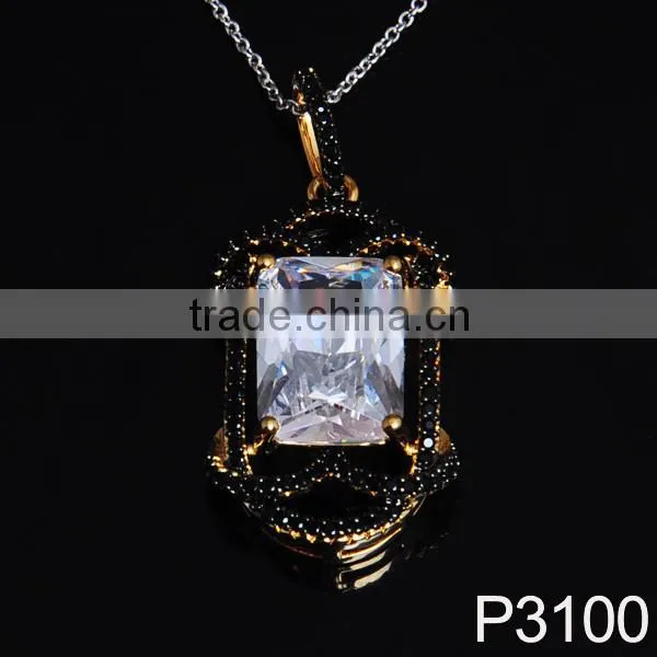 Pink Zircon Pendant for Lady Fashion Jewelry photo-2