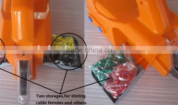 LSD High Quality New PatentAM-6-4 Multi-functional Pneumatic Air Crimping Tool for Crimping Cable Ferrules End Sleeves photo-3