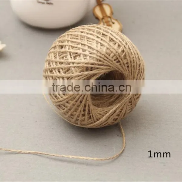China Suppliers 1MM-3MM Natural Hemp Rope,Jute Twine,Jute Rope For Hang Tag Or DIY photo-3