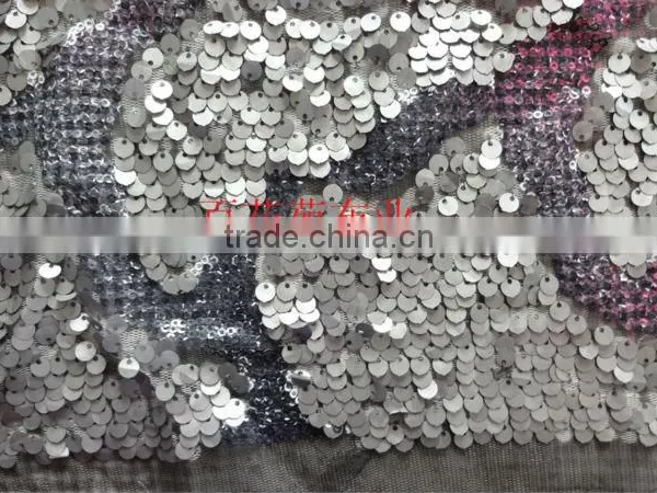 New Sequin Embroidery Mesh Fabric for Wholesale
