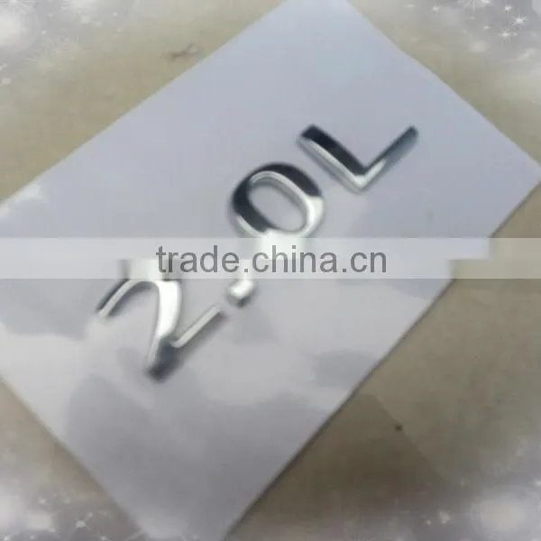 2.0L Truck Plastic Chrome Letters photo-3