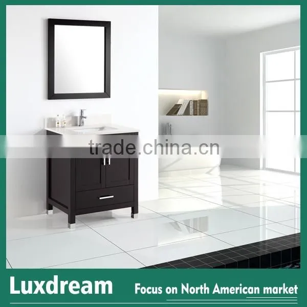 30" USA Modern Design Bathroom Vanity With Quartz Top