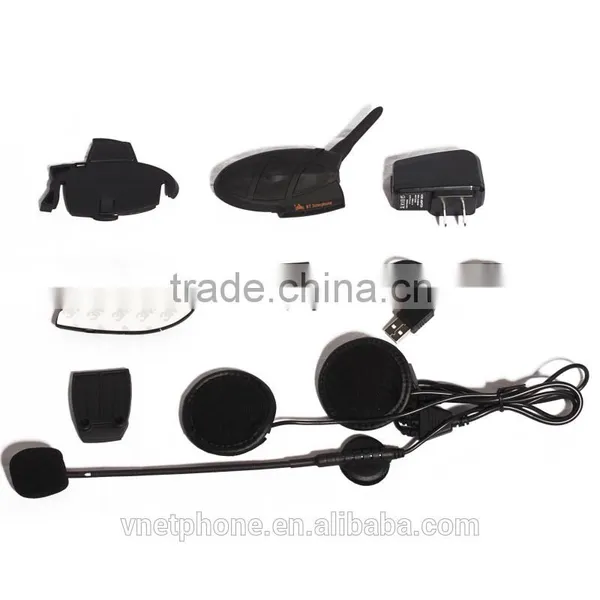 Full Duplex Wireless Interphone for Motorcycle Helmet 4 Riders photo-3