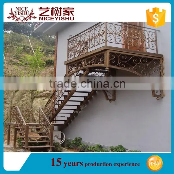 High Quality Wrought Iron Stair Metal Railings,iron Grill for Balcony photo-5