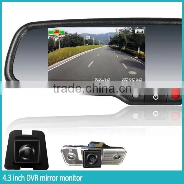 Ek-043lab4.3 Inch Lcd Rearview Mirror Bluetooth Handsfree Car Kit ,bluetooth Reverse Camera Rearview Mirro,Iphone SIRI -Android photo-5