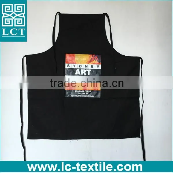 Custom Design Heat Transfer Print Black Color Apron for Sydney Art School photo-2