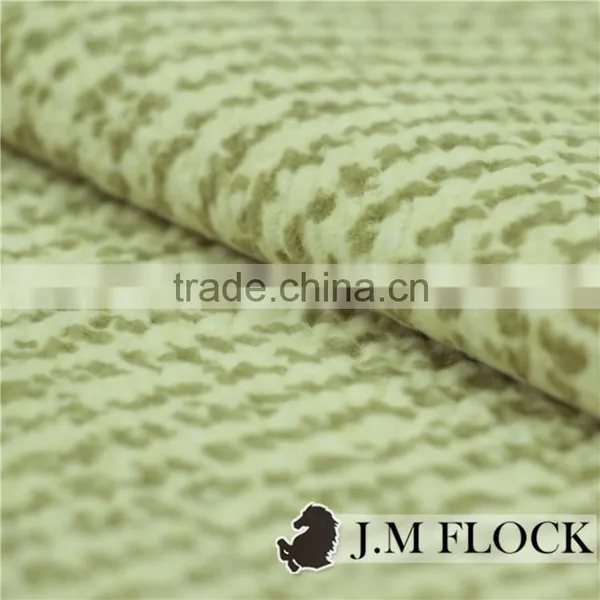 Polyester Flocking Printed Tricot Velvet Home Furnishing Fabric photo-2