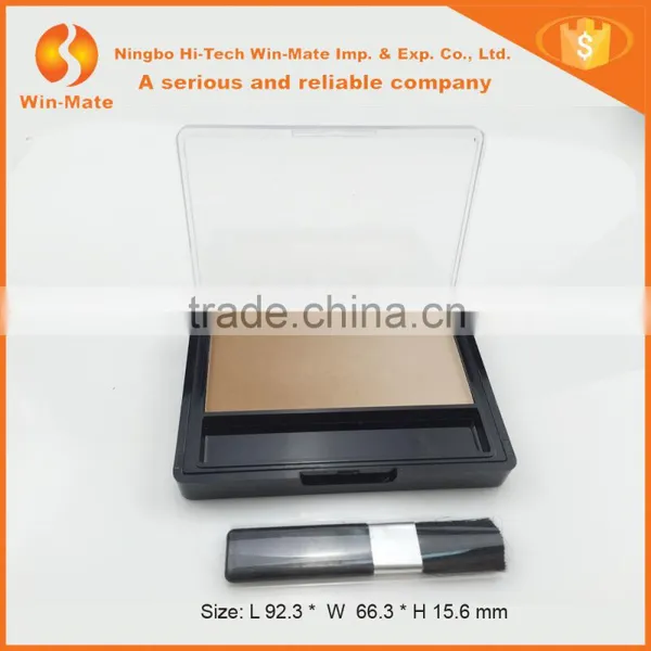 Single Color Makeup Blush Powder In Plastic Round Case photo-2