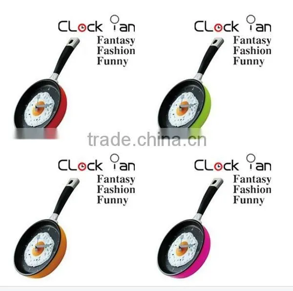 Plastic Fry Pan Wall Clock for Kitchen Decoration photo-2