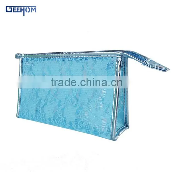 Standup Clear Pvc Zipper Bag With Mesh Lining photo-2