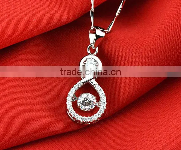 Hot Sell Cubic Zirconia Pendant, Silver Jewelry Online Wholesale Made in China photo-3