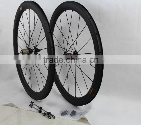 60 mm Famous FWD V Brake Covers Carbon Spoke Wheels ,700c Spoke Carbon Road Bike Wheels photo-2