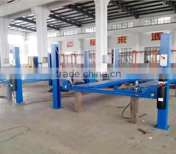 4 pole car lift column with wheel alignment slip plates 4000kg