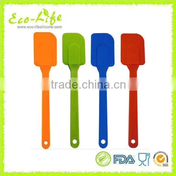 Set of 4 Non-Stick Silicone Spatula Turner With PP Handle , Silicone Kitchen Tools Set, Cake/Pizza Turner Spatulas photo-4