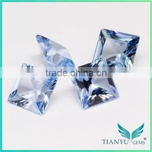 Wholesale Wuzhou Gem Processing Loose 104# Blue Synthetic Semi Precious Gem Stones photo-4