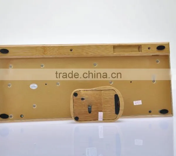 High Quality and Hot-sell Natural Bamboo Wireless Mechanical Keyboard and Mouse photo-4