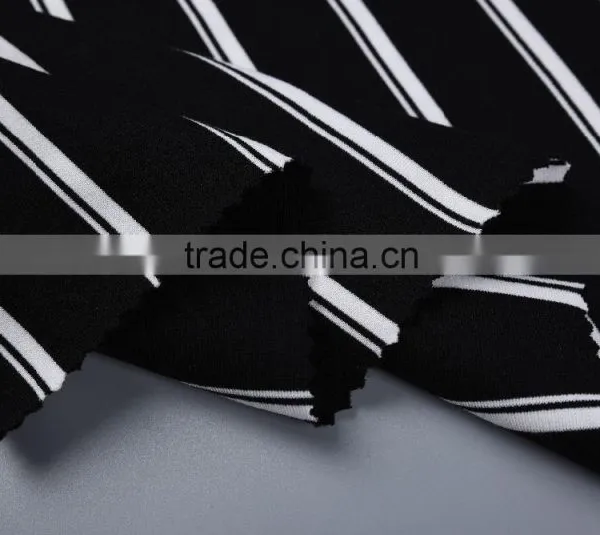 Yarn Dyed Knitted Interlock Nylon Viscose Spandex Polyester Fabric photo-2