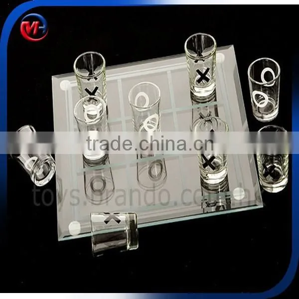 Hot sales TIC TAC TOE shot glass drinking game Cup Set XO Chess