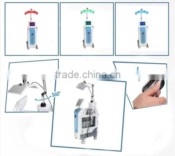 Cleaning Skin Professional 7 In1 Oxygen Water Peel Facial Machine With Dermabrasion + Oxygen Therapy + BIO+ Skin Scrubber + PDT LED HO6 Face Peeling Machine photo-5