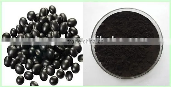 100% Natural & Pure Black Soybean Hull Extract , Black Soybean Extract Powder photo-3