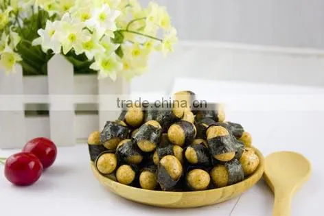 Seaweed Wrapping Coated Green Edamame