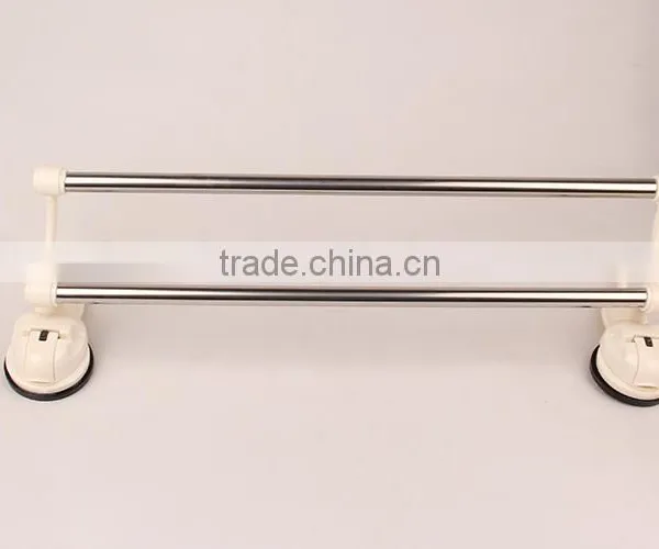 Wholesale Hot Sell Stainless Steel Bathroom Accessories Towel Holder Towel Racks With Sucking Disc photo-3
