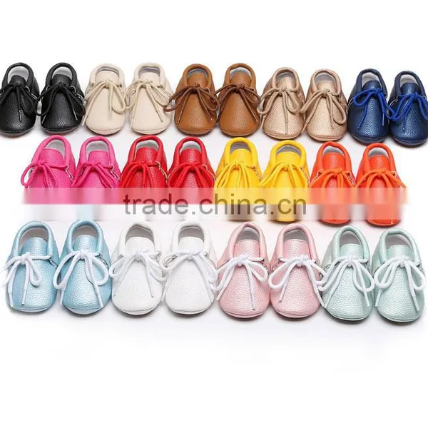 Top Selling Baby Hard Sole Walking Shoes Toddler Shoes Rubber Sole pu Leather Baby Moccasins photo-6