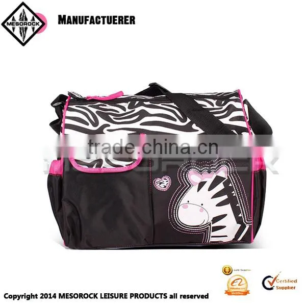 Fashion Design Wholesale Multifunctional Cotton Custom Mommy Diaper Bag photo-3