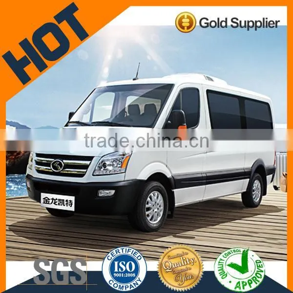 Diesel Chinese Brand High Roof Kinglong 9-19 Seats Mini Van Bus for Sale photo-2